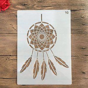 12pc Kit DIY Mandala Stencils8.3x11.5